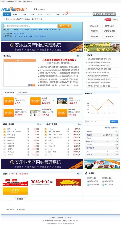 某知名房產(chǎn)cms系統(tǒng)破解版(新增房源預(yù)約和門(mén)戶(hù)頻道)