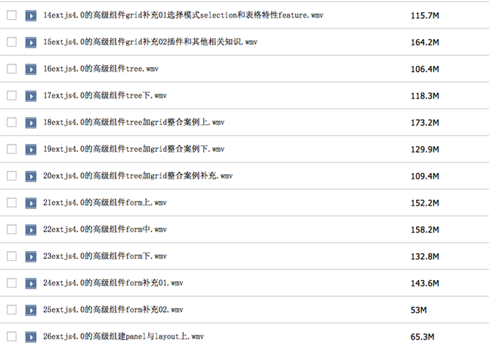 Extjs4.0視頻教程 從入門到精通 深入講解Extjs4.0框架應(yīng)用視頻