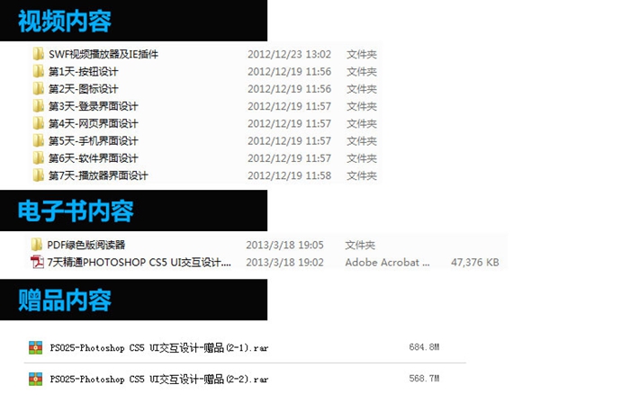 UI教程 7天精通ps教程 cs5UI交互網(wǎng)頁/界面/圖標(biāo)/手機(jī)UI素材設(shè)計(jì)