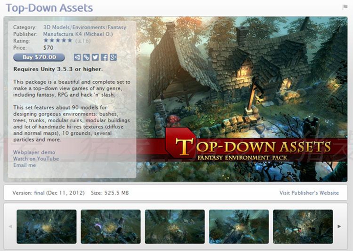 unity3dΑز ÈģYԴزİTop-Down Assets