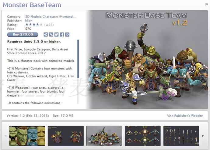 unity3dΑģ ` Monster BaseTeam v1.2