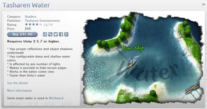 Unity3dΑЧ Tasharen Water ˮЧ  v1.10