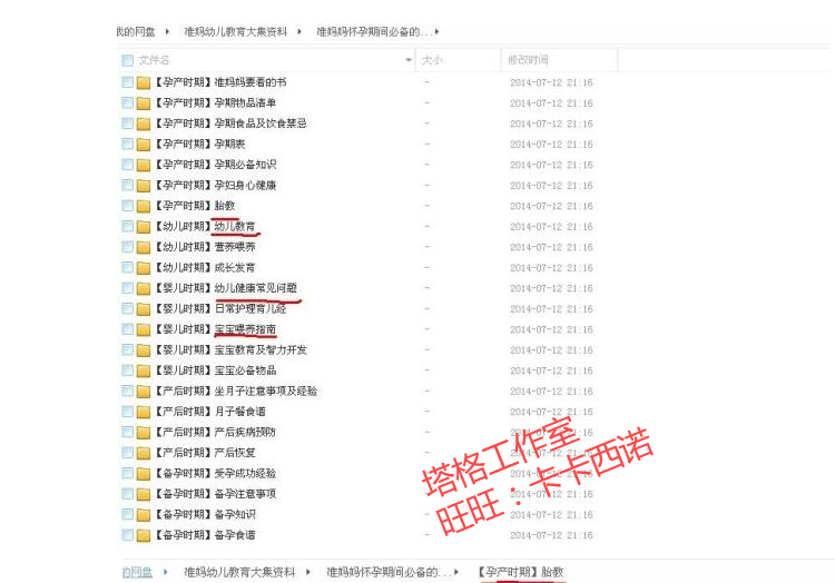 高級育嬰師視頻教程全套