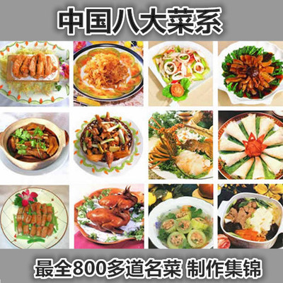 學做菜視頻教程 中國八大菜系廚師學習美食中華菜譜烹飪炒菜教材