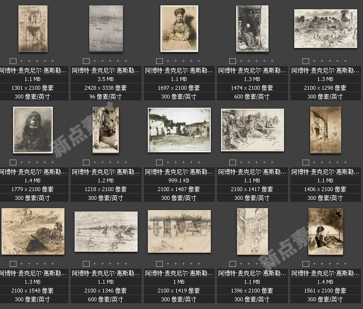 美術(shù)繪畫大師合集素描系列高清圖片人物風(fēng)景肖像大圖臨摹設(shè)計素材