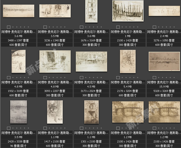 美術(shù)繪畫大師合集素描系列高清圖片人物風(fēng)景肖像大圖臨摹設(shè)計素材
