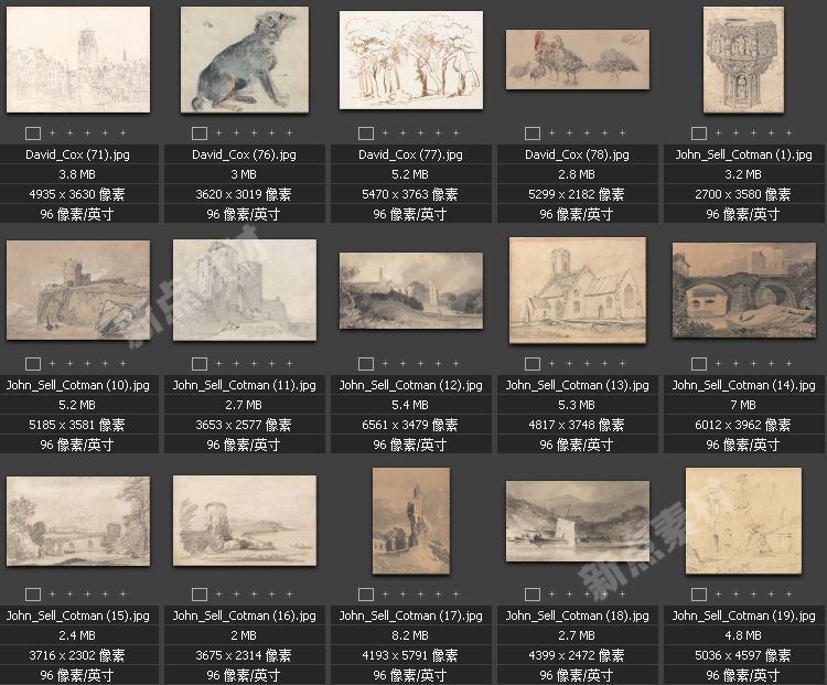 美術(shù)繪畫大師合集素描系列高清圖片人物風(fēng)景肖像大圖臨摹設(shè)計素材
