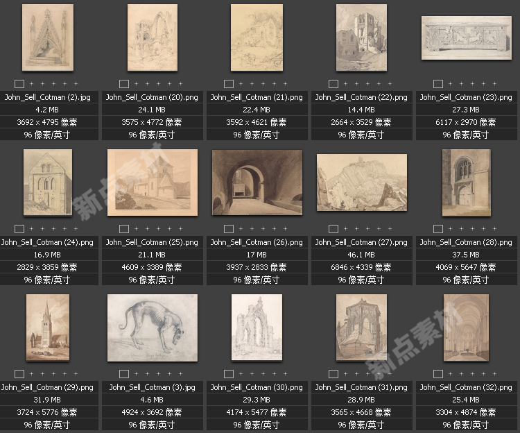 美術(shù)繪畫大師合集素描系列高清圖片人物風(fēng)景肖像大圖臨摹設(shè)計素材