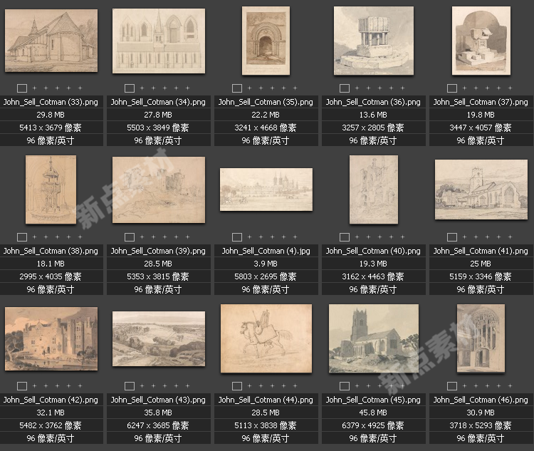 美術(shù)繪畫大師合集素描系列高清圖片人物風(fēng)景肖像大圖臨摹設(shè)計素材
