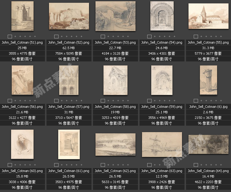 美術(shù)繪畫大師合集素描系列高清圖片人物風(fēng)景肖像大圖臨摹設(shè)計素材