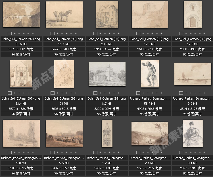 美術(shù)繪畫大師合集素描系列高清圖片人物風(fēng)景肖像大圖臨摹設(shè)計素材