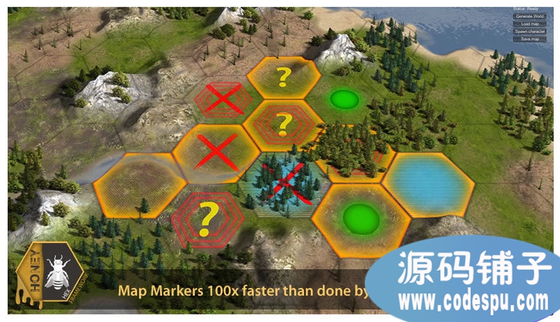 unity游戲源碼 六角蜂巢網(wǎng)格地形地圖項(xiàng)目框架源碼