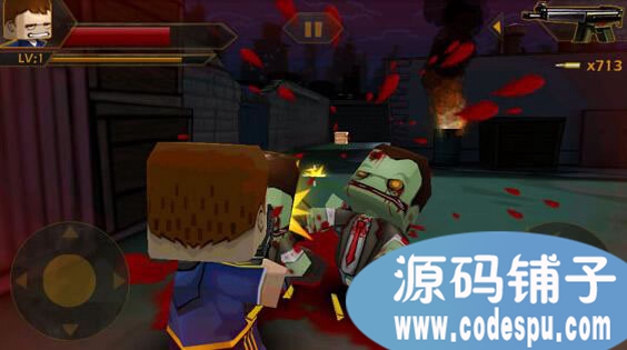 unity3D僵尸射擊游戲《迷你英雄》完整源碼 c#腳本