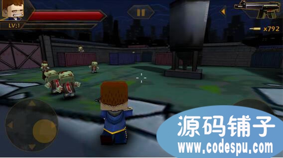 unity3D僵尸射擊游戲《迷你英雄》完整源碼 c#腳本