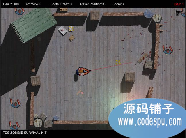 unity游戲源碼 射殺喪尸生存游戲源碼 1.2
