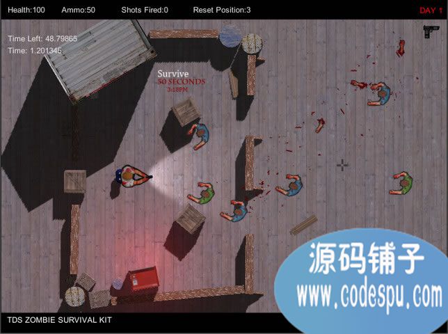 unity游戲源碼 射殺喪尸生存游戲源碼 1.2