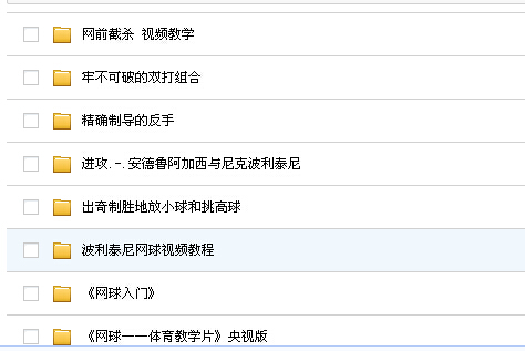 網球教程 輕松學打網球 體育網球學習 網球教學視頻教程 15G教程