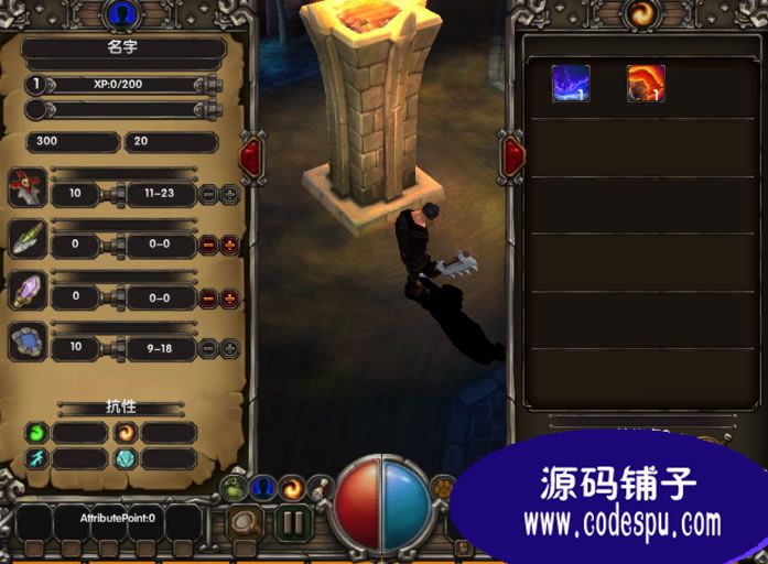 unity3d火炬之光demo源碼 c#腳本