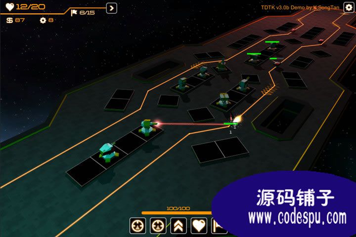 unity3d塔防游戲項目源碼Tower Defense Toolkit (TDTK)