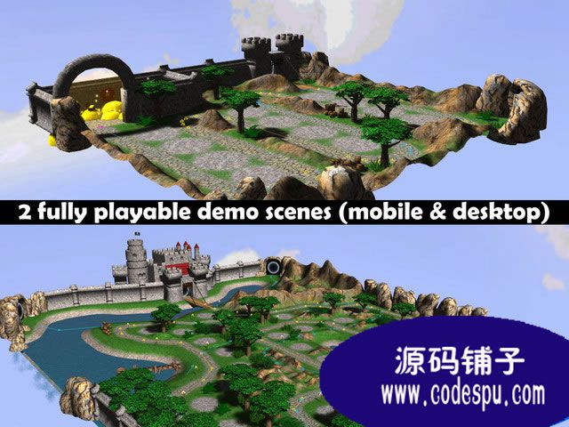 unity3D塔防游戲源碼3D Tower Defense Kit 1.7