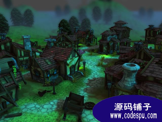 Unity3D中世紀(jì)卡通村莊場景Medieval Village c#+js腳本