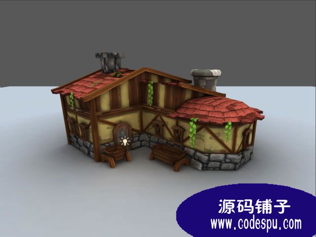 Unity3D中世紀(jì)卡通村莊場景Medieval Village c#+js腳本