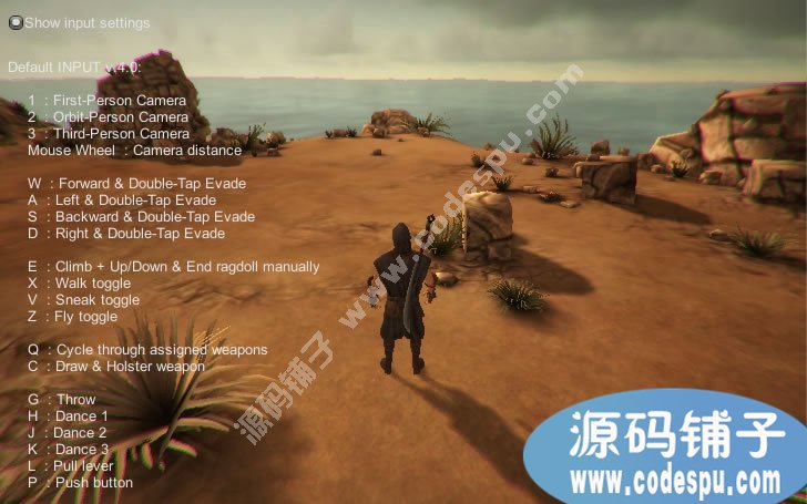 unity3D武士殺手動作游戲源碼 c#腳本