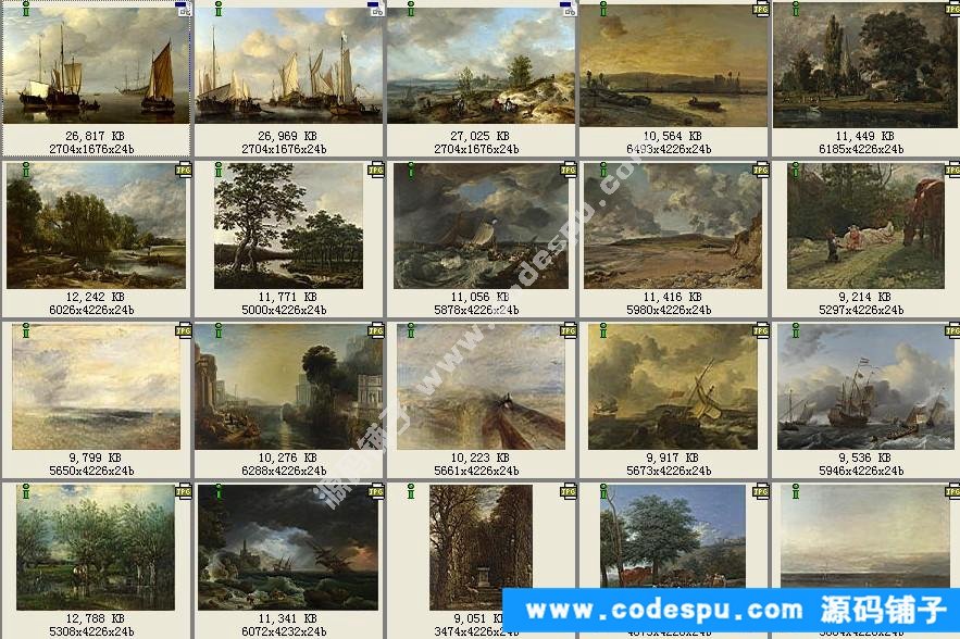 古典油畫風景 高清圖片 設計素材/繪畫臨摹/美術參考圖庫