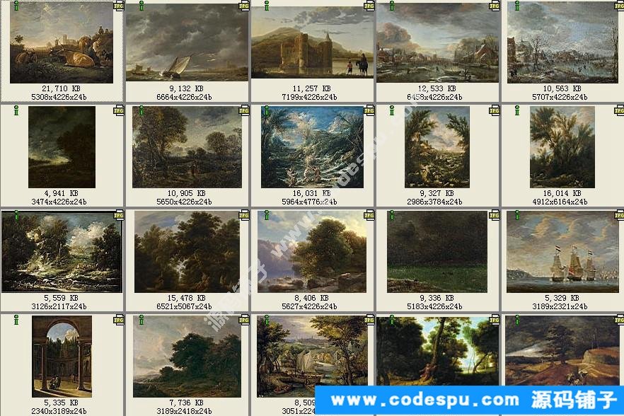古典油畫風景 高清圖片 設計素材/繪畫臨摹/美術參考圖庫