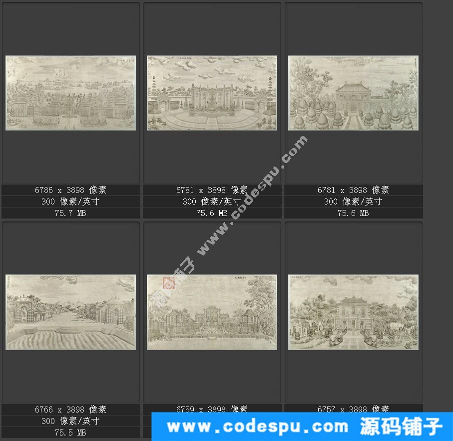 國畫高清電子版數據庫歷代名家作品輯郎世寧國畫高清作品集
