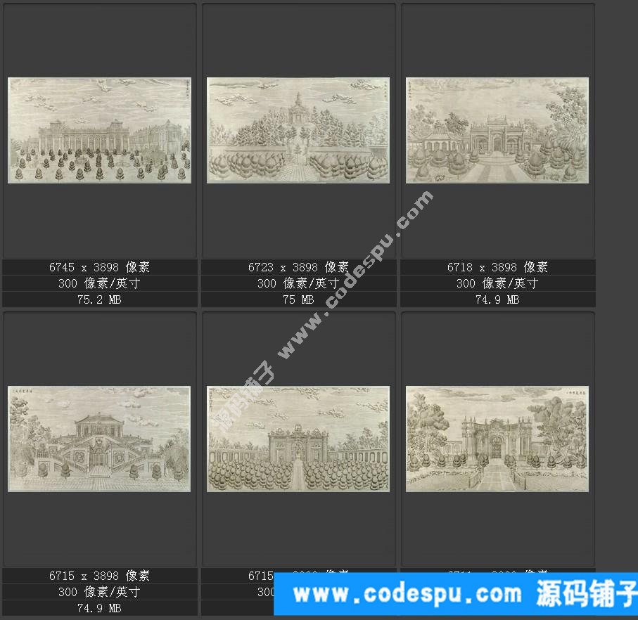 國畫高清電子版數據庫歷代名家作品輯郎世寧國畫高清作品集