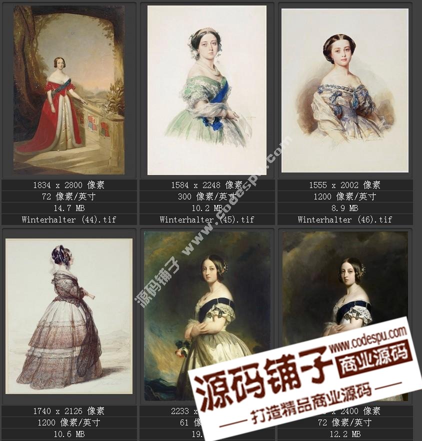 德國學院派著名宮廷畫家 溫德爾哈爾特 繪畫作品高清圖51幅
