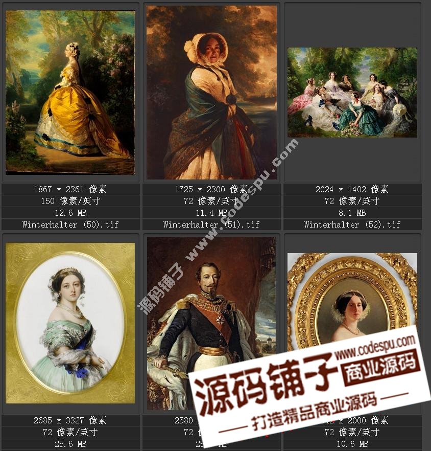德國學院派著名宮廷畫家 溫德爾哈爾特 繪畫作品高清圖51幅