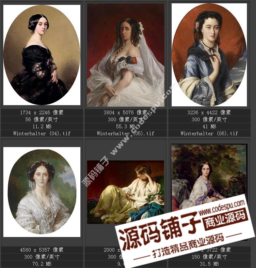 德國學院派著名宮廷畫家 溫德爾哈爾特 繪畫作品高清圖51幅