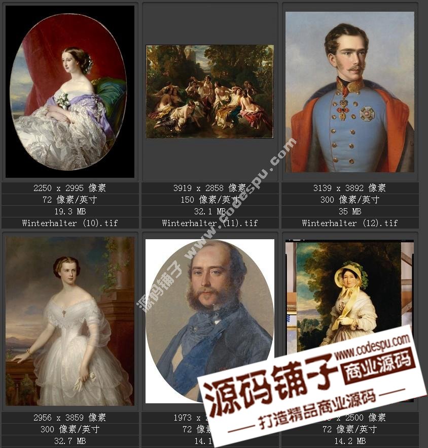 德國學院派著名宮廷畫家 溫德爾哈爾特 繪畫作品高清圖51幅