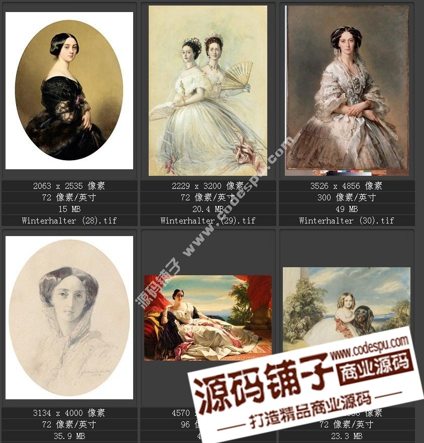 德國學院派著名宮廷畫家 溫德爾哈爾特 繪畫作品高清圖51幅