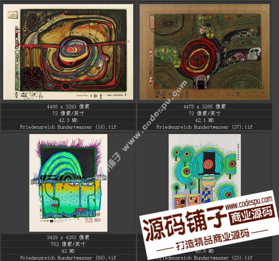 20世紀(jì)末期最有名的藝術(shù)家★漢德瓦薩(繪畫(huà)作品高清圖65幅)
