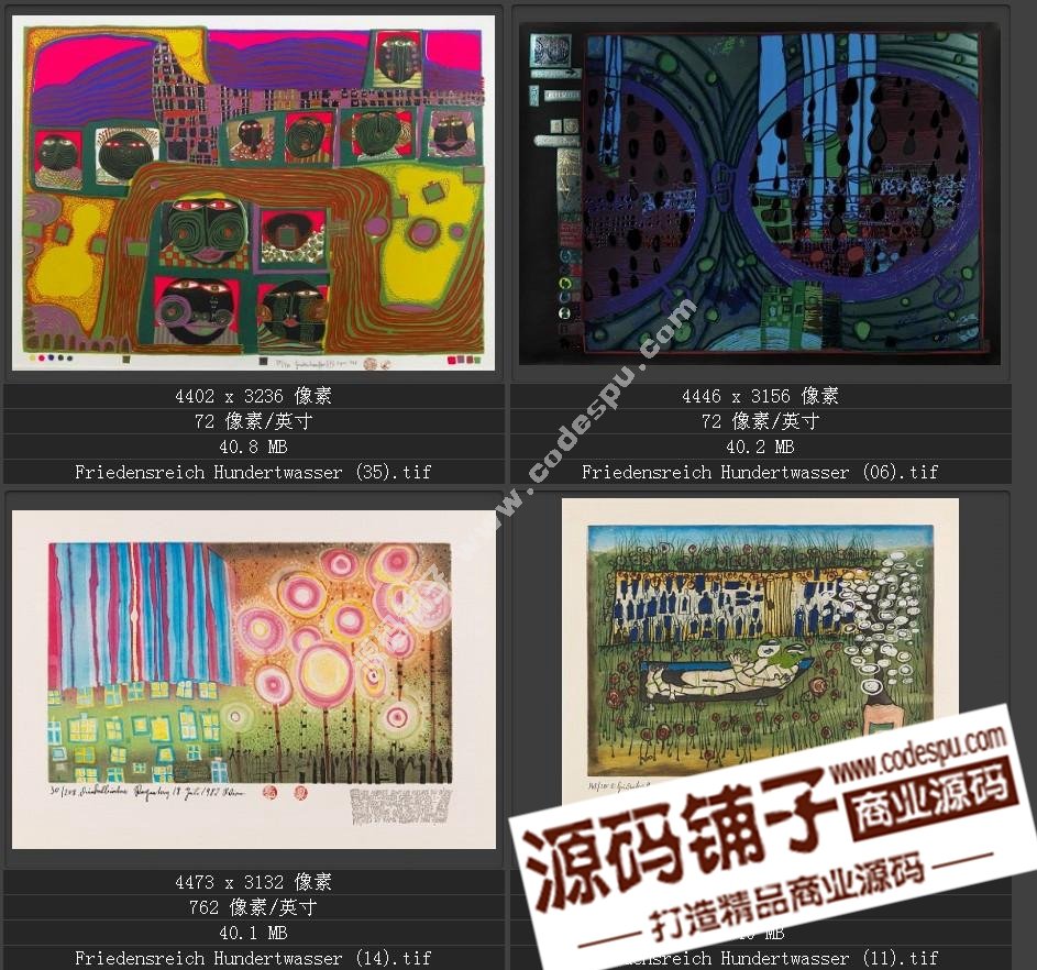 20世紀(jì)末期最有名的藝術(shù)家★漢德瓦薩(繪畫(huà)作品高清圖65幅)