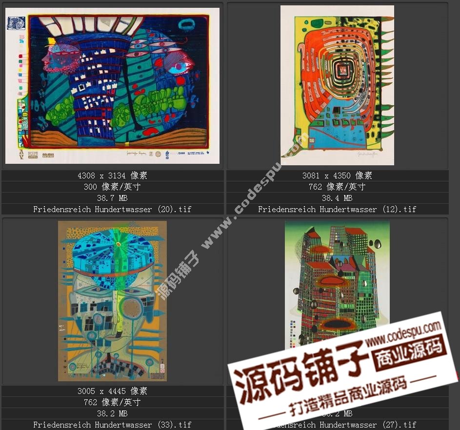 20世紀(jì)末期最有名的藝術(shù)家★漢德瓦薩(繪畫(huà)作品高清圖65幅)