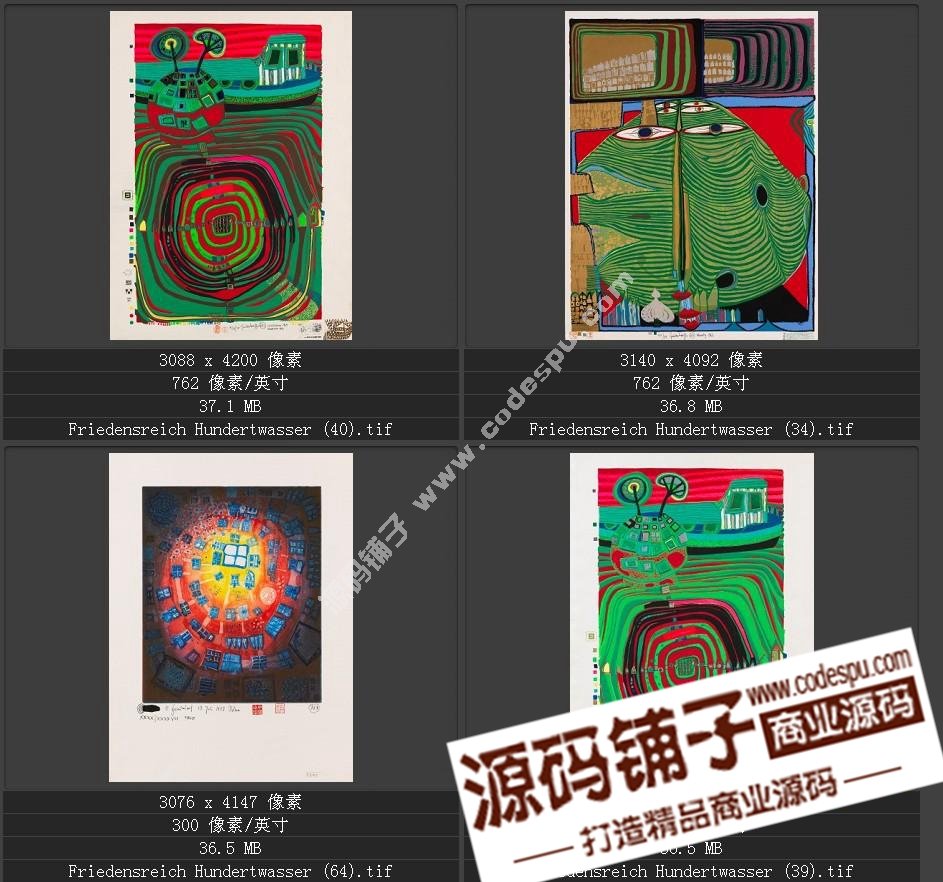 20世紀(jì)末期最有名的藝術(shù)家★漢德瓦薩(繪畫(huà)作品高清圖65幅)