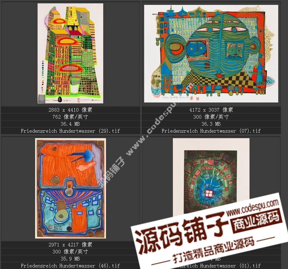 20世紀(jì)末期最有名的藝術(shù)家★漢德瓦薩(繪畫(huà)作品高清圖65幅)