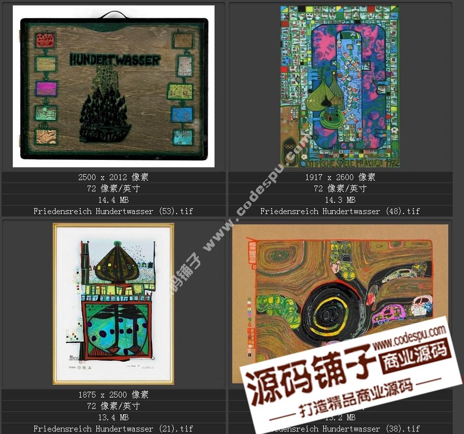 20世紀(jì)末期最有名的藝術(shù)家★漢德瓦薩(繪畫(huà)作品高清圖65幅)
