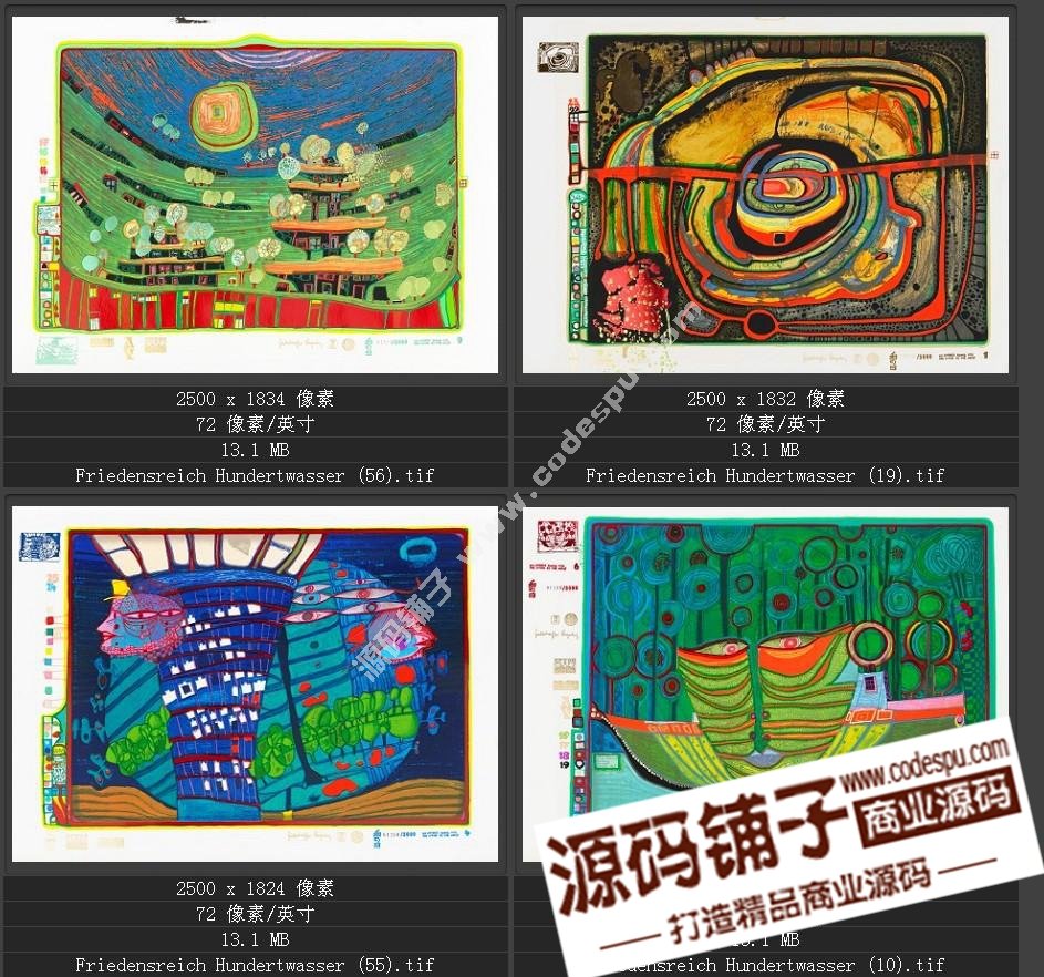 20世紀(jì)末期最有名的藝術(shù)家★漢德瓦薩(繪畫(huà)作品高清圖65幅)