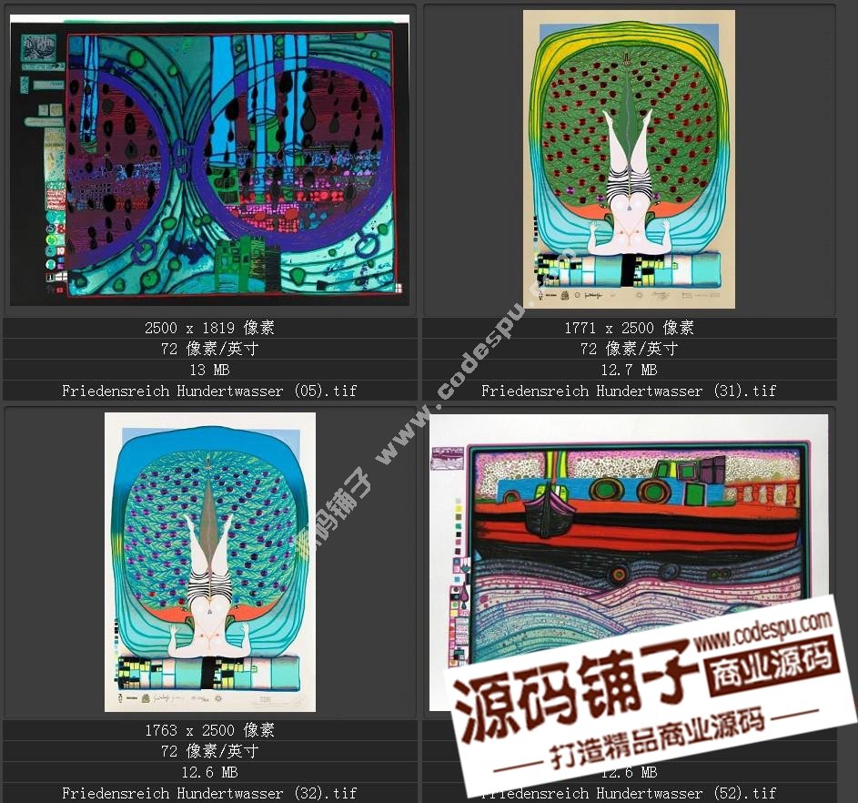 20世紀(jì)末期最有名的藝術(shù)家★漢德瓦薩(繪畫(huà)作品高清圖65幅)
