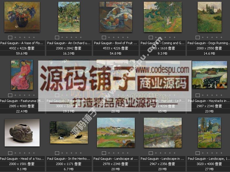 法國后印象派畫家★保羅.高更 Paul Gauguin 作品高清大圖 (131幅)