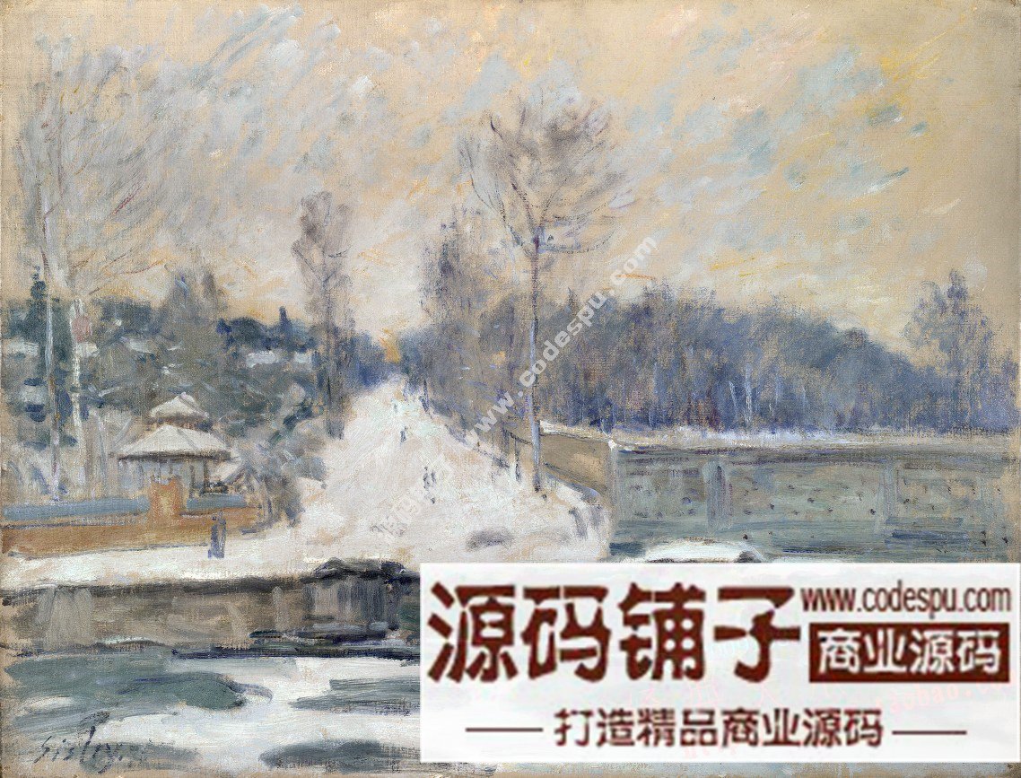 油畫素材★印象派大師★西斯萊Alfred Sisley作品高清圖片集128幅