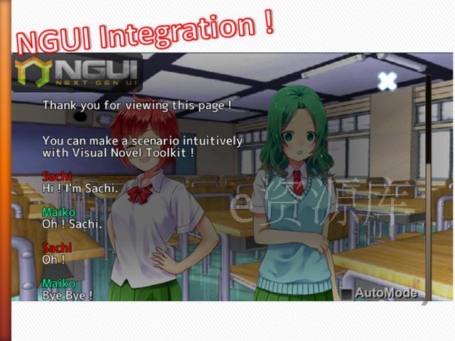unity3dΑԴa(xing)ĿVisual Novel ToolkitҕXСf(shu)ðU(xin)