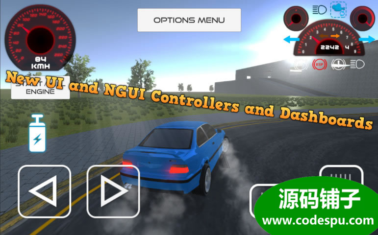 unity汽車控制系統源碼 Realistic Car Controller 3.0f