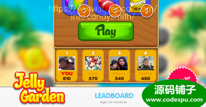 unity果凍花園三消游戲源碼 Jelly Garden Match 2.1.3