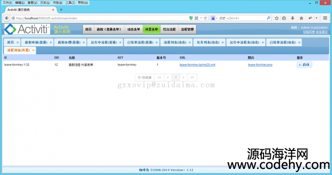 Activiti5+Spring+Hibernate_lՈٹjava WebDemoĿԴad